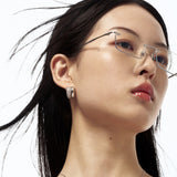 Double Pave Earrings