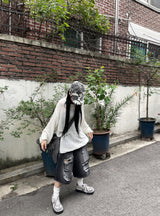 Kaito Damage Bermuda Pants