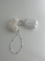 heart keyring_ivory