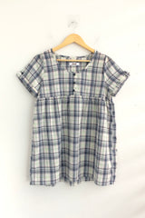pastel checkered cotton dress