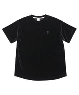 ドロップショルダーベルベット 1/2 T (Black)