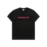 24FW  テープタイポグラフィックショートスリーブTシャツ ブラック