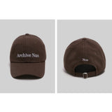 Nus. x Hukeアーカイブボールキャップ（BROWN）