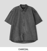 Dio Color Dying Over Short Sleeve Shirt