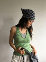 Kale check bandana (2color)