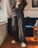 Cres Double Knee Carpenter Raw Denim Pants