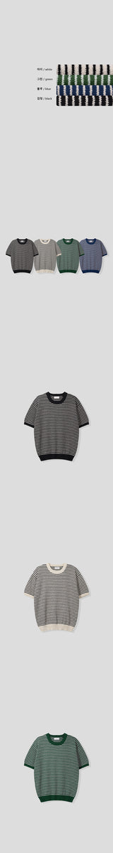 [S/S] Stripe boucle half knit(4color)