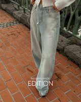 [MADE] Jet washing denim pants