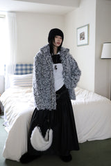 Fluffy fur shoulder bag