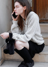Fur Suede Tote Bag_Black