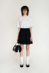Norma satin skirt_navy
