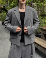 LUMI Oversized Crop Blazer
