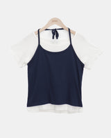 (Sleeveless) ニューラルホルター半袖Tシャツ
