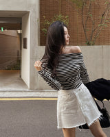 ラッキーオフショルダーTシャツ