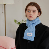 アローニットミニマフラー (Sky Blue)