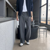 LMN Ries Deep One Tuck Back Banding Wide Slacks (4 colors)