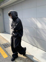 カイルピンタックフリースワイドパンツ 3C