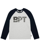 USA Flag Raglan Long Sleeve T-Shirt Navy