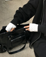 [BELLIDE MADE] クッキー、ストライプフィンガーホールTシャツ