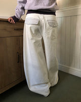 Lapu Check Pocket Wide Pants