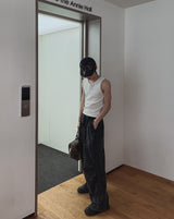 ピグメントウォッシングトラックワイドパンツ