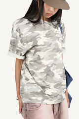 Camo print oversized t-shirt