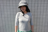 ボタンスリーブTシャツ