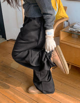 [Unisex] Mikala Banding Wide Brushed Pants