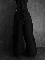 cross square stud pants (2color)