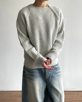 Bark Zipper Round Knit