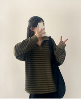 Momo Dangala Loose Fit Collar Sweatshirt