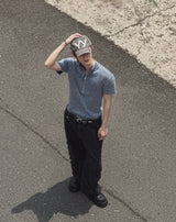 ルーカスDリングアンバランスカーゴデニムパンツ
