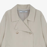 Short Trench Coat Beige