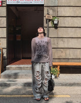 Ruby Vintage Washing Damage Pants