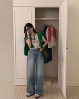 セイムデイシッピング [New Spring Product 10%] [BELLIDE MADE] オーシャンワイドデニムパンツ