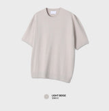 Look Rogane Premium Cotton Blend Round Short Sleeve Knit