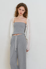 Waffle comfort top_gray