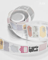 Silver Foil Label Writable Paper Kiss Cut Tape