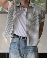 Forma Crop Check Short Sleeve Shirt