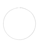 [925 silver] Un.silver.161 / flat soir necklace (long ver.)