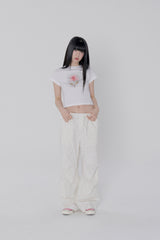 グラスフラワーTシャツ