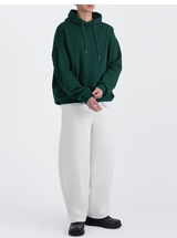 Authentic Relaxed Basic Hoodie Green