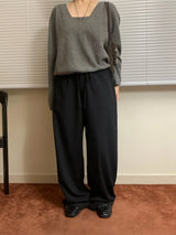 Loose wide slacks