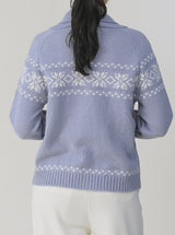 Snowfall Knit Zip-Up