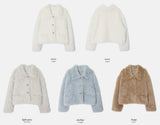 #ウィッシュカラークロップファージャケット(4color)
