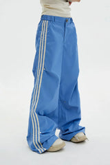 Millennium Stripe Loose Parachute Pants