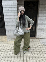 Luzi Round Wide Casual Long-Sleeve T-Shirt