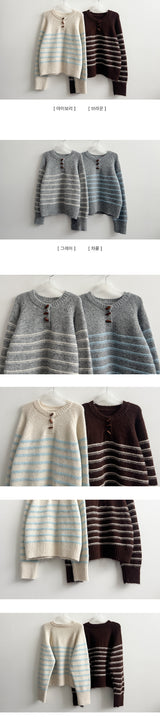 Tteokbokki button Dangala knit