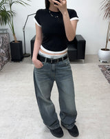 Riden layered crop top