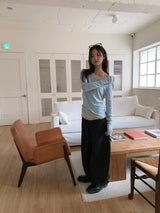 LAYERED TENCEL LONG SLEEVE